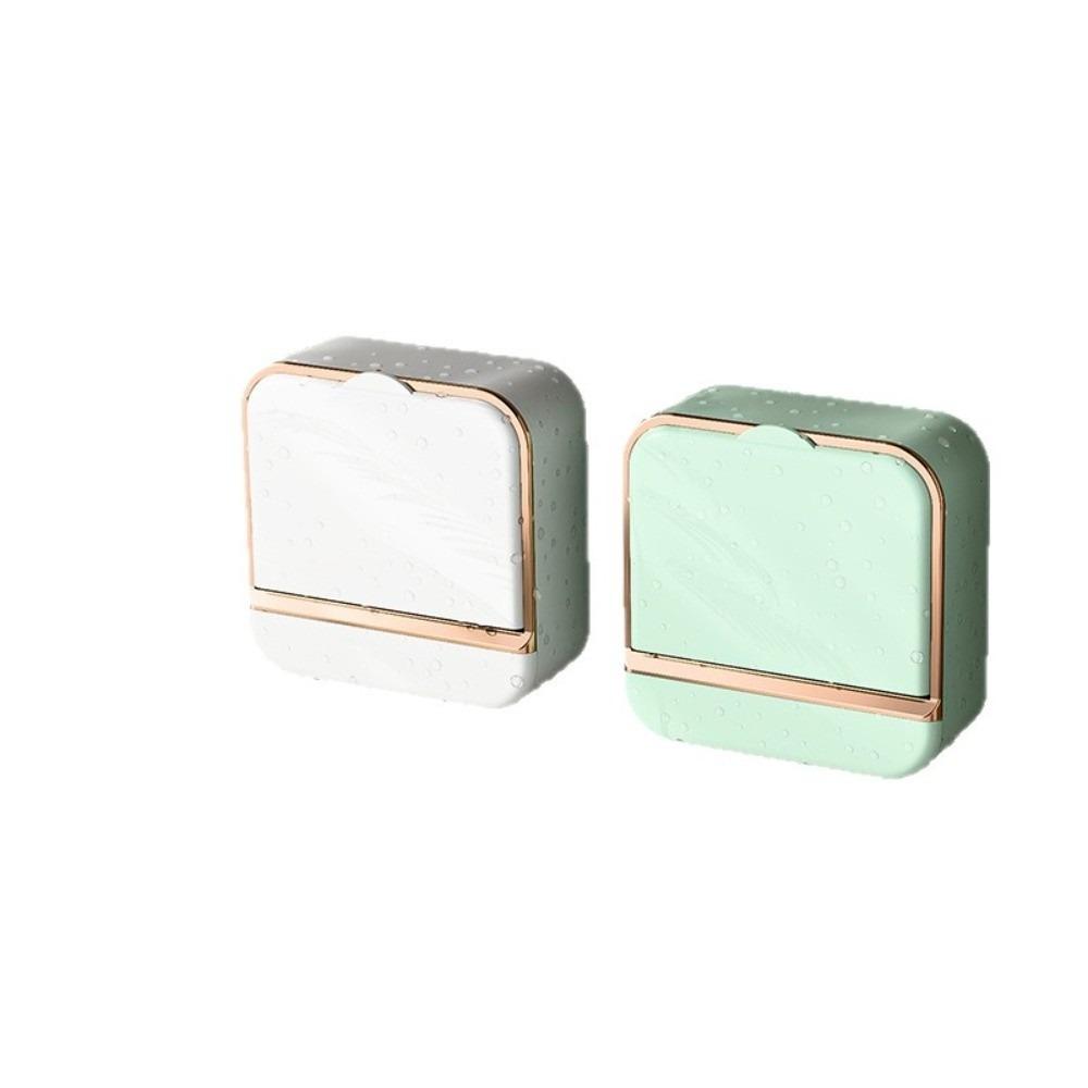 Wall Mounted Soap Dish Waterproof Bathroom Drain Soap Box New Soap Storage Case  Bathroom Supplies