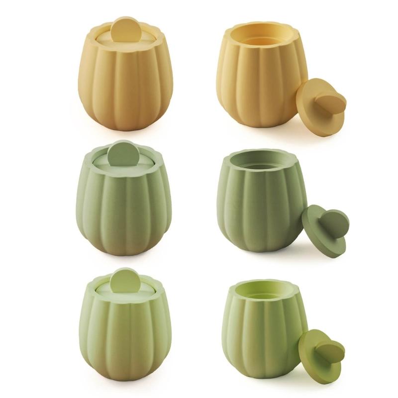 Striped Jar Candle Holder Resin Molds Tray Silicone Molds Resin Epoxy Ornaments Casting Mold for DIY Candlestick Jewelry