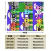 Horror Sprunki Beats Music Game Blanket  Flannel Funny Warm Throw Blankets for Home Restaurant Autumn/Winter,
