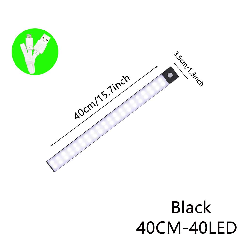 Night Light TYPE-C USB Lights Motion Sensor LED Three colors in one Lamp For Kitchen Cabinet Bedroom Wardrobe Indoor Lighting