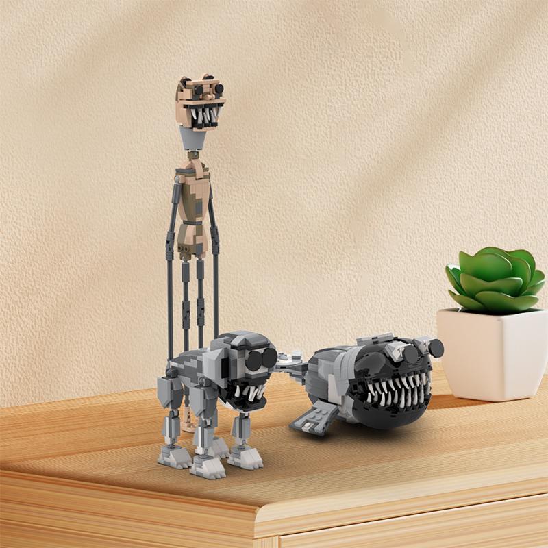 Monster Combo Model MOC Complete Assembly Building Blocks DIY Creative Toy Halloween and Christmas Gift