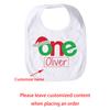 Personalized Christmas First Birthday Bib Winter Holiday 1st Baby Cake Smash Bib Birthday Party Decor Baby Shower Newborn Gift