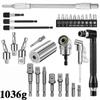 GeiBei 105° Bend Screwdriver Direction Changer with Hex Shank for Electric Drills