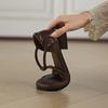 Fashion NEW Summer Women Sandals Genuine Leather Shoes for Women Round Toe Low Heel Shoes Soft Daily Shoes Cover Toe Cover Heel Sandals