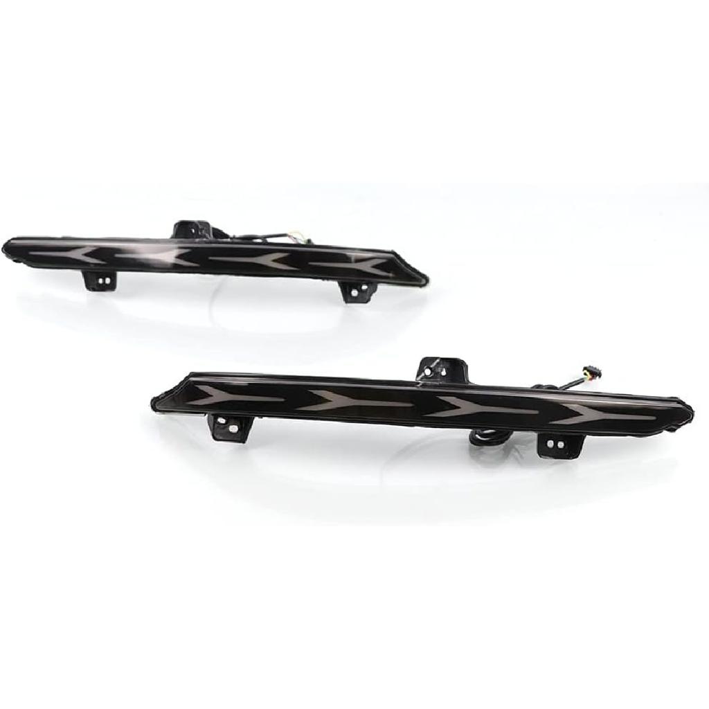 LED Rear Bumper Reflector Tail Lights Turn Signal Sequential Flashing Brake Driving Fog Lamps Accessories Kit Compatible With Honda Accord 10th 2018