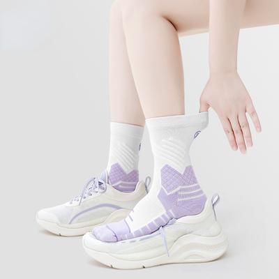Talla 35-39 Calcetines de Bádminton Transpirables Antideslizantes de Longitud Media para Mujer con Suela de Toalla Absorbentes del Sudor y Resistentes a los Olores Calcetines Deportivos