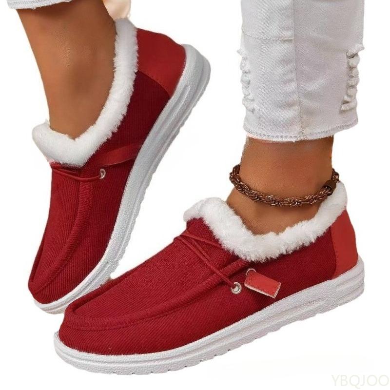 2025 Large Size Winter Fashionable Cotton Padded Thick Short Women's Boots for Outdoor Warmth and Versatile Women's Cotton Boots