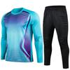 Herren Erwachsenen Fußball Torwart Uniform Schutzschwamm Fußball Langarm Kinder Training Torwart Fußball Trikot Oberteil Hose