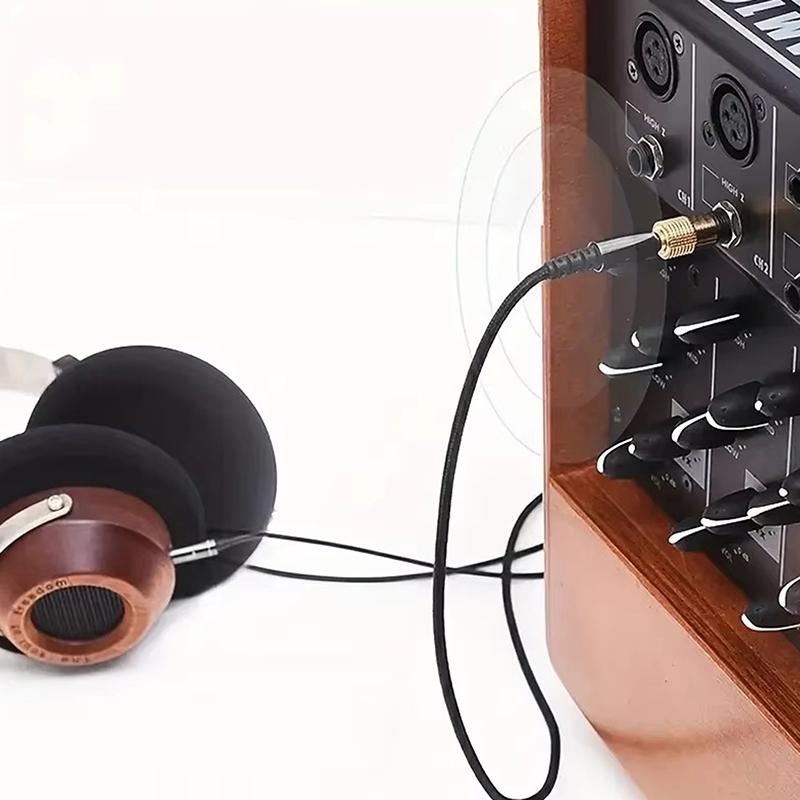 2Pcs/Set 6.5Mm To 3.5Mm And 3.5Mm To 6.5Mm Audio Adapter For Headphone Amplifier Audio Adapter Microphone 6.3 3.5 Mm Converter