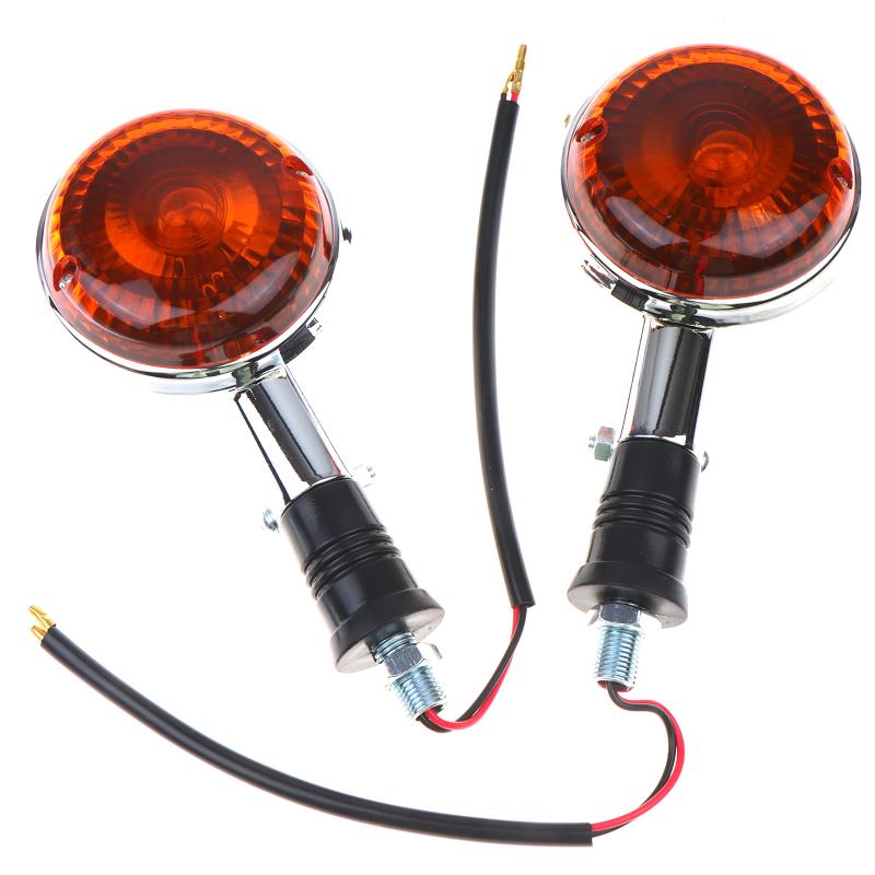 1 Pair Cost-effective Motorcycle Turn Signal Indicator Light Durable Bright Lamp for XV250 XV400 Motorbike Accessory
