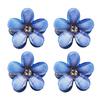 4Pcs Hair Pins Camellia Flower Shape Mini Gripper Side Bang Small Hair Claw Commuting Dating Dinner