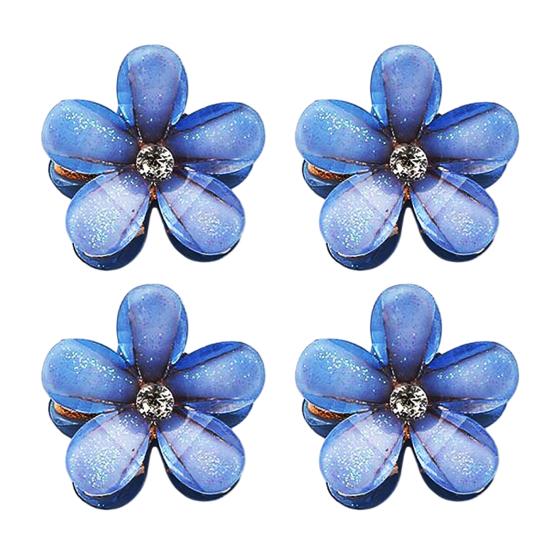 

4Pcs Hair Pins Camellia Flower Shape Mini Gripper Side Bang Small Hair Claw Commuting Dating Dinner Hair Accessories G
