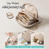Tassel Jewelry Packing Bag PU Leather Jewelry Holder Portable Jewelry Storage Case  Vacation