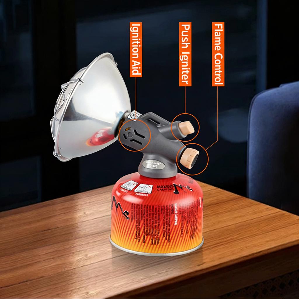 Chauffage d'extérieur, Chauffage à gaz radiant sans fil monté sur le dessus, Convient pour les patios, le camping, la pêche et les garages.