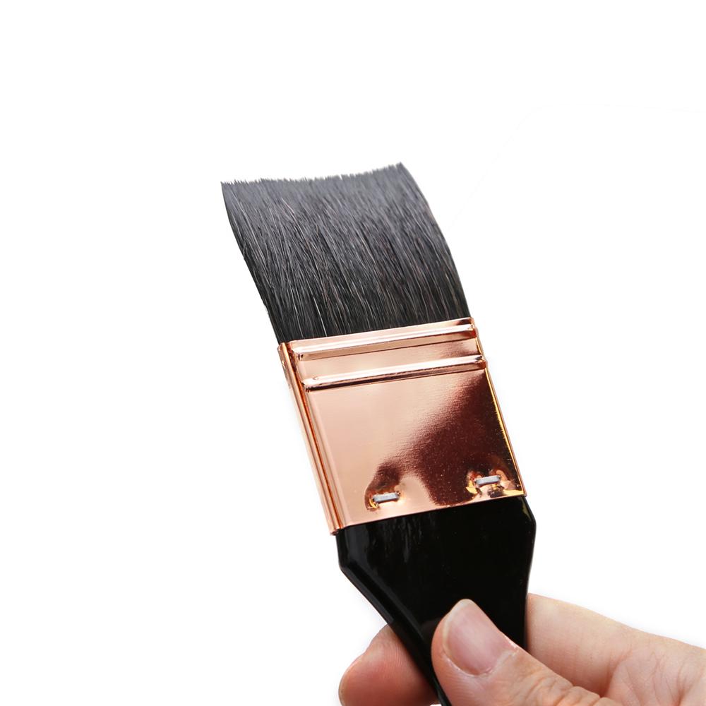 Dainayw Premium 4 buc. Pensule rotunde/plate pentru vopsea pentru păr de veveriță Set de perii moi pentru spălare mare