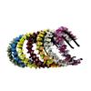 Soft Fabric Hair Band Gentle On Scalp Breathable Design Artificial Flower Headband Casual Party Wear Hair Ornaments