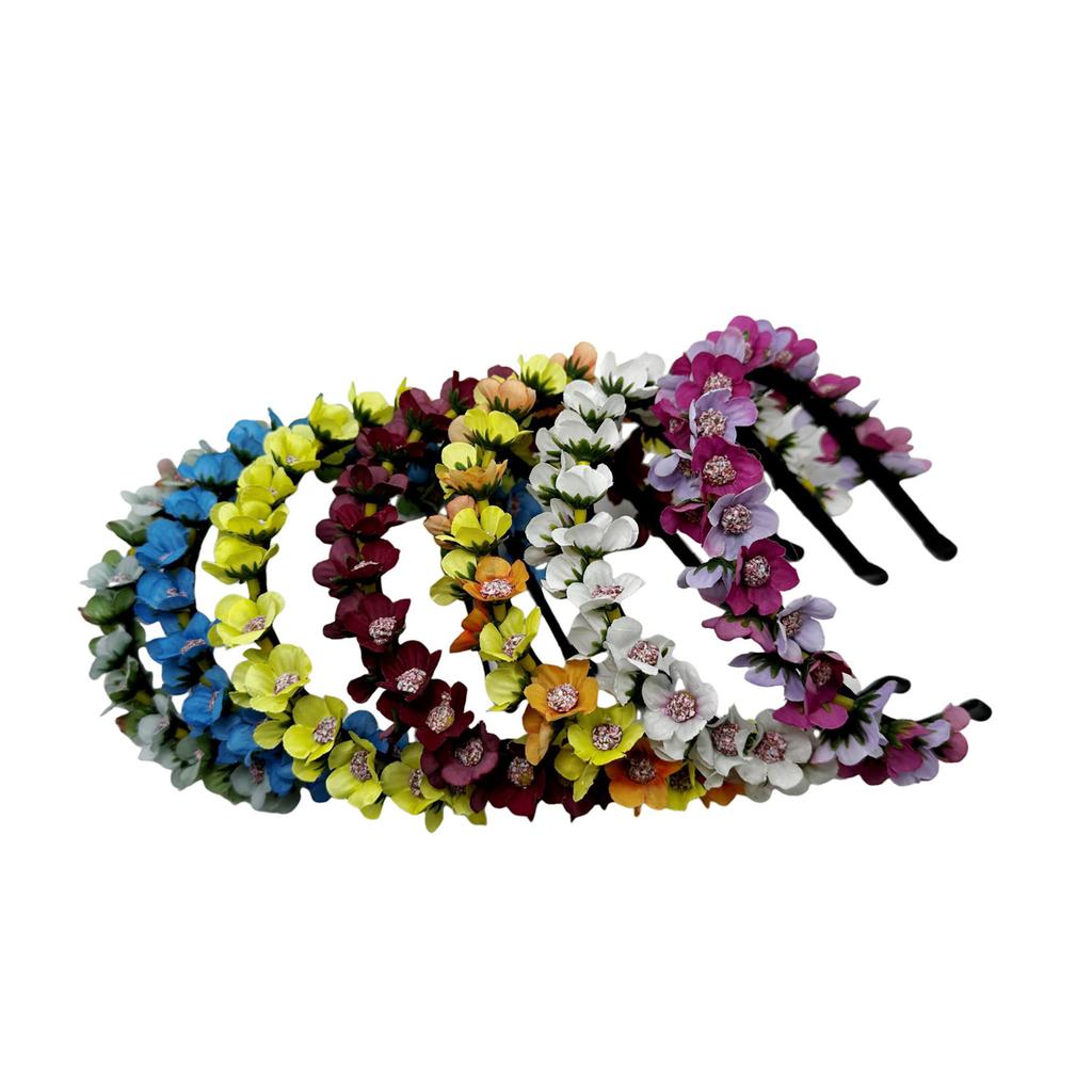 Soft Fabric Hair Band Gentle On Scalp Breathable Design Artificial Flower Headband Casual Party Wear Hair Ornaments