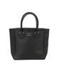 Young Olsen Embossed Leather Tote Small Black & Handbag, Women's,