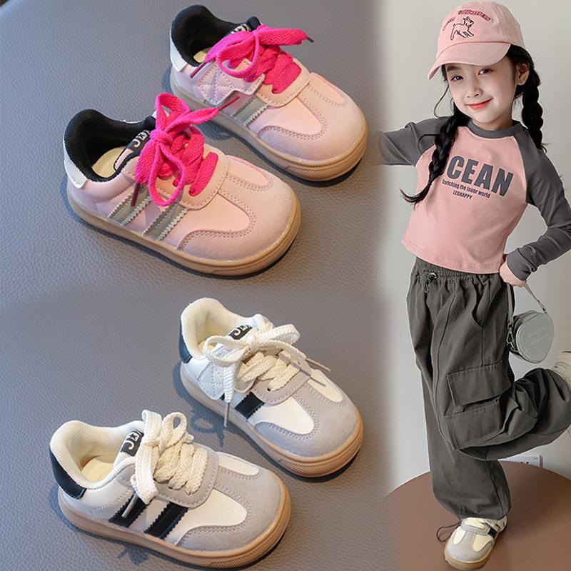 Children's Spring and Autumn Classic German Training Shoes 2025 New Soft-soled Children's Casual Board Shoes Boys' Leisure Shoes Sneakers