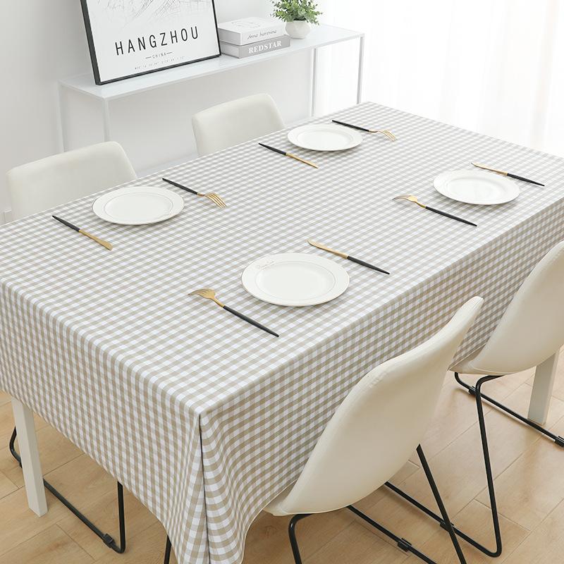 Pvc Tablecloth Waterproof And Oil-Proof Leave-In Desk Wind Student Rectangular Dining Table Tablecloth Coffee Table Mat