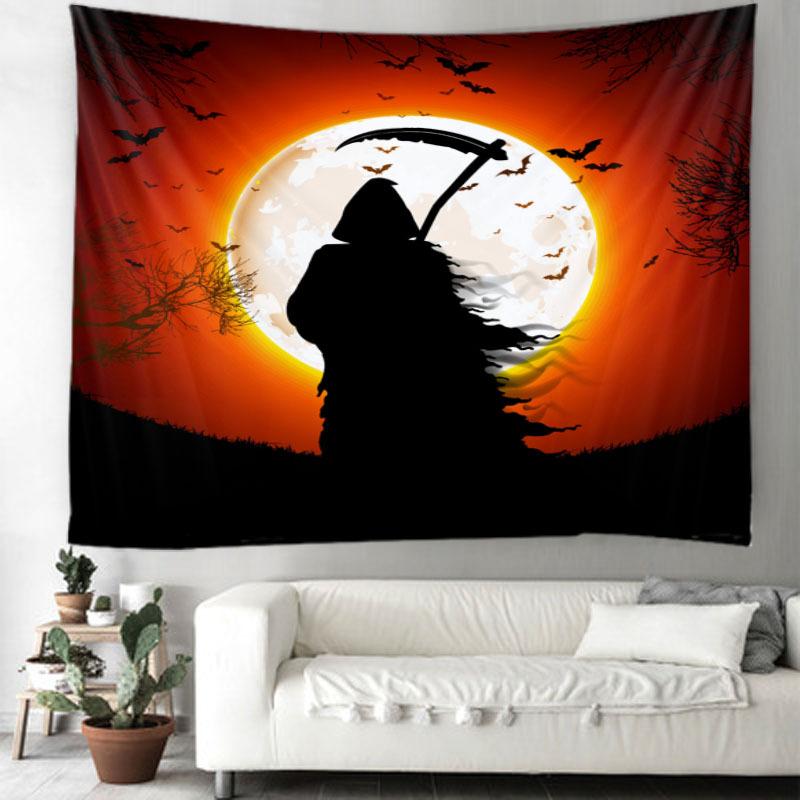 Halloween Wall Decor Backdrop  Party  Covering Tapestry Home Bar