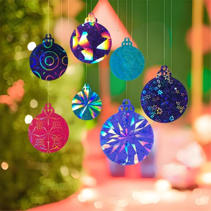 7Pcs Christmas Silicone Resin Molds Round Epoxy Molds for Making Tree Ornaments Crafting and Jewelry Keychain Creation