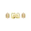 Heart-Shaped Hollow Out Gold Grillz: Trendy Hip-Hop Tooth Jewelry for Christmas