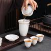 Sheep Fat Jade Ceramic Kung Fu Tea Set