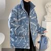 Winter New Men's Korean Style Stand-up Collar Thickened and Warm 90 White Duck Down Trendy and Versatile Couple Loose Down Jacket