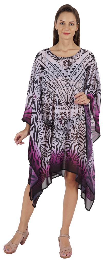 Moomaya Summer Bikini Cover Up Kaftan For Womens Sexy Sheer Swimwear Caftan Beach
