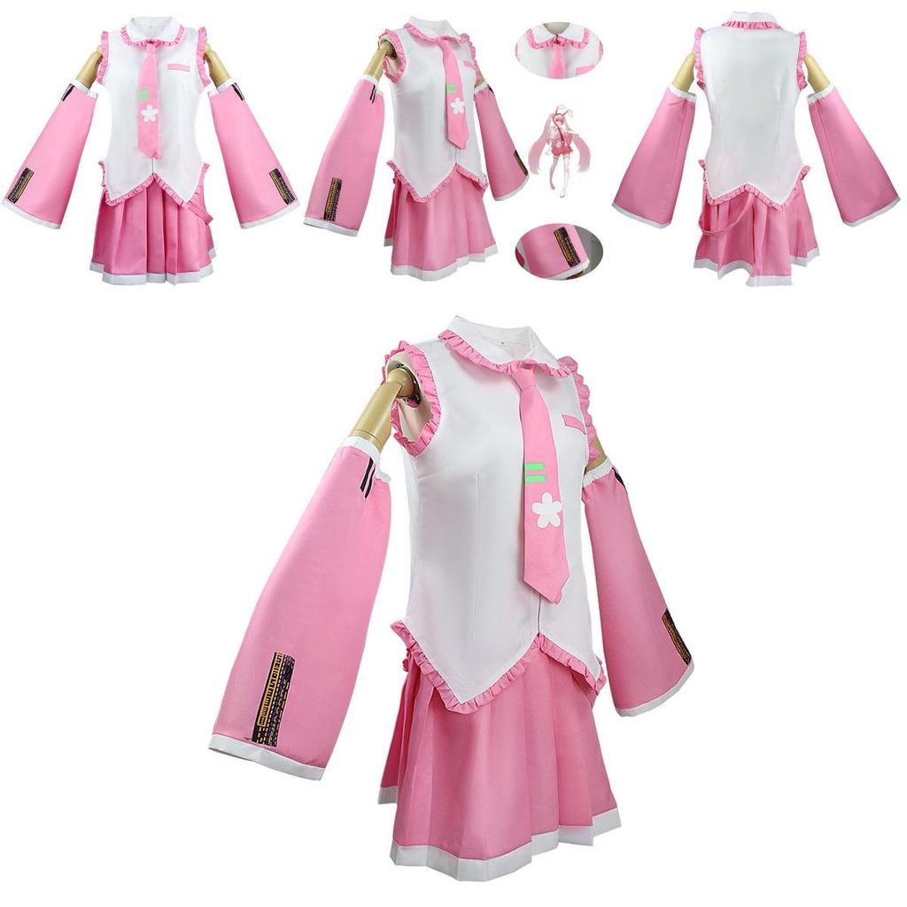 Høykvalitets Hatsune Miku Cosplay-kostyme for Comic Con og Halloween