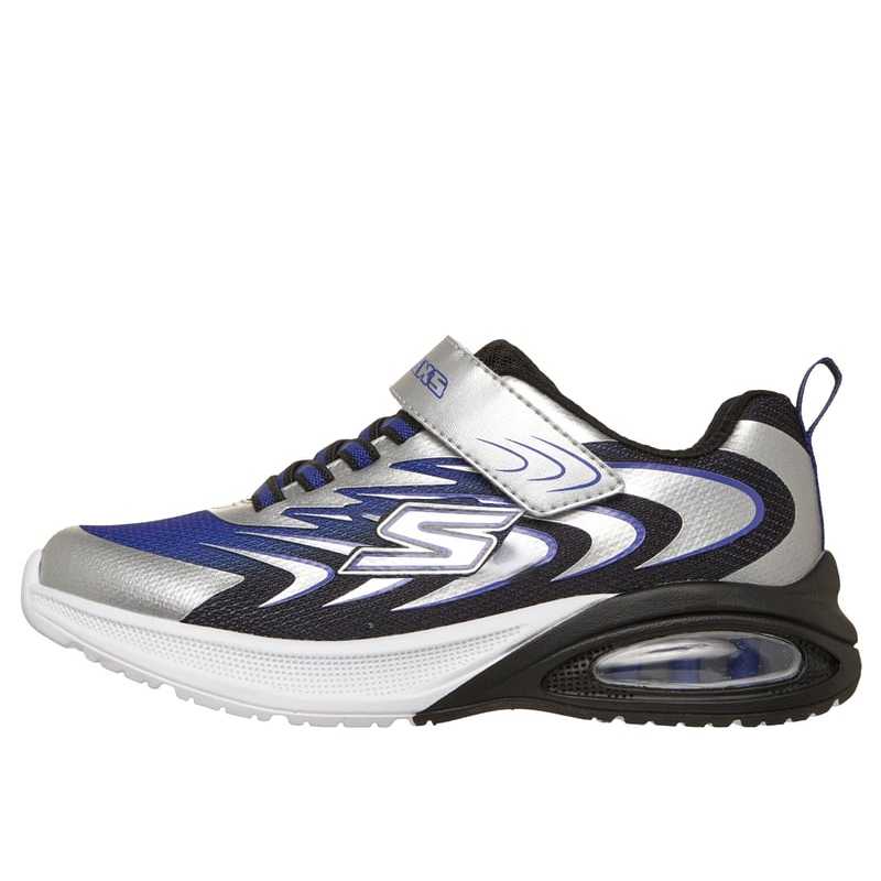 Skechers Kids Microspec Max Advance - Robonix Classic Simple Fashion Casual Shoes Kids sneaker Silver 404101L-SLRY 30