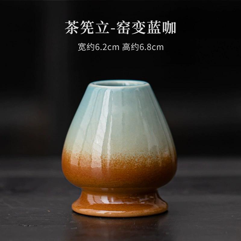 Japanese Style Matcha Ceramic Tea Bowl Tea Whisk Set Traditional Handmade Bamboo Brushes Indoor Tea Culture Gift Set Accessories