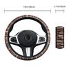 Car steering wheel cover breathable non-slip no inner ring elastic ultra-thin elastic national windmill handle cover