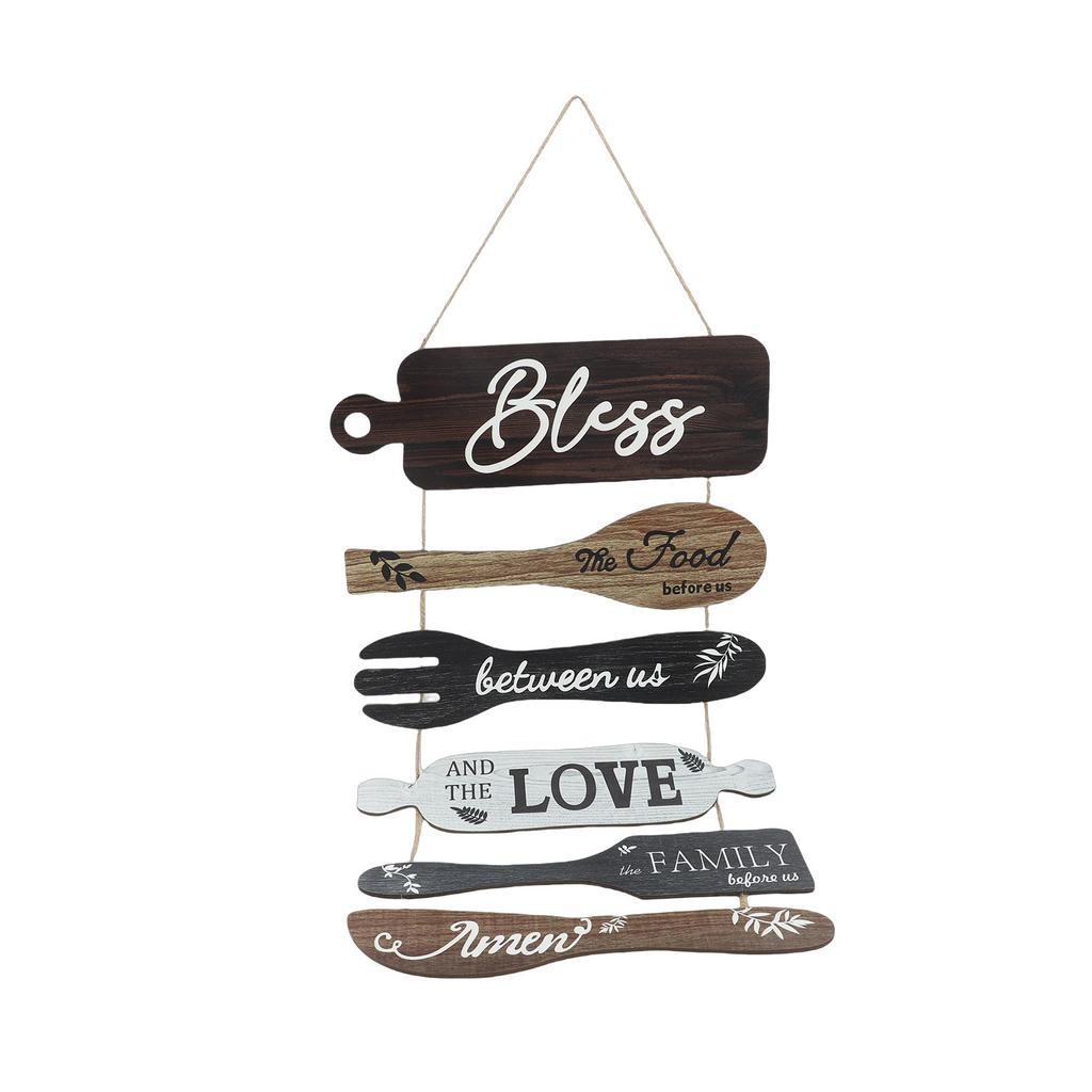 Dining Room Wall Decor Farmhouse Decoration Collage Wall Art Wooden Rustic Roped Sign