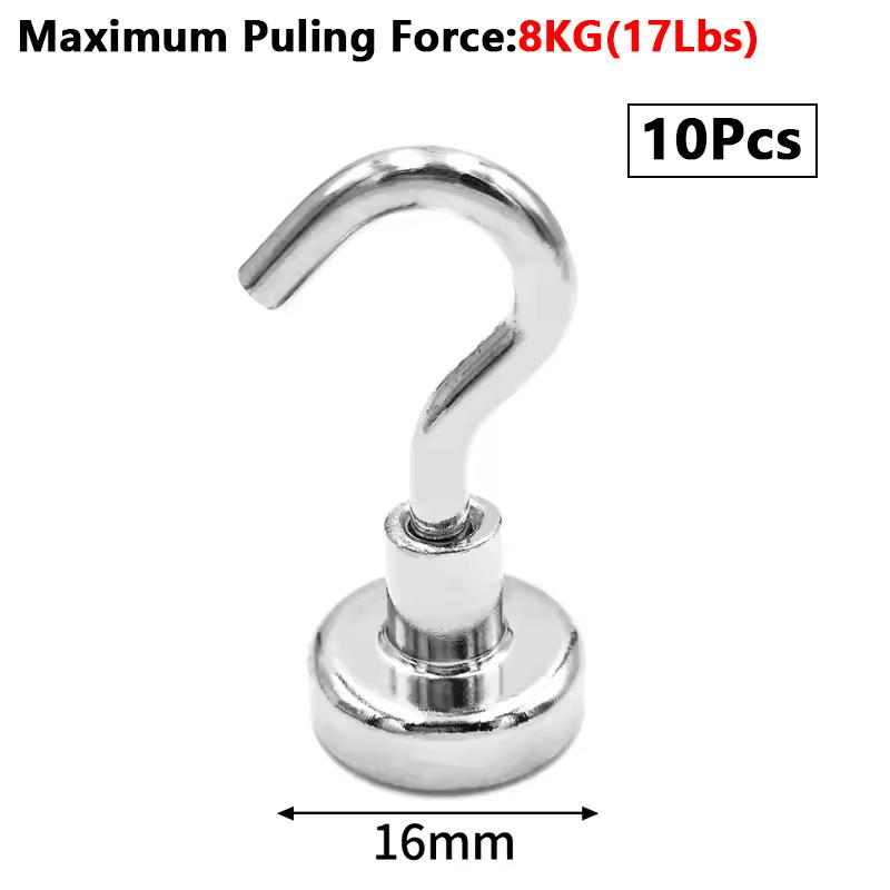 Strong Magnetic Hooks Multifunctional Storage Heavy-duty Hooks Home Kitchen Bar Storage Hooks Key Storage Hooks Bathroom Hangers