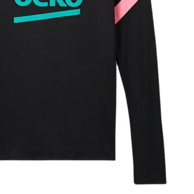 Nike X Barcelona Football Club Dri-Fit 20/21 Strike Drill Comfortable Stand Collar Long Sleeve Football Shirt Men Tops CK9611-011
