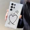 Card Holder Case For Samsung S24 Ultra A06 A05s A05 S23 Plus S22 S21 S20 FE A10s A10 A04 A03s A03 Love Heart Soft Silicone Cover