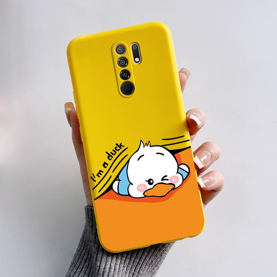 For Xiaomi Redmi 9 Case Redmi 9 Prime Cover M2004J19G M2004J19C redmi9 Cute Cartoon Bear Silicone TPU Soft Phone Case Back Cover