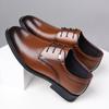 Hollow Leather Shoes Men's 2025 Summer Breathable Men's Large Size Casual Heightening Leather Sandals 2025