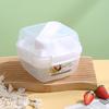 Meal Prep Salad Lunch Box for Office Workers, Double Layer Food Container with Sauce and Fruit Compartment, BPA-Free Bento Box