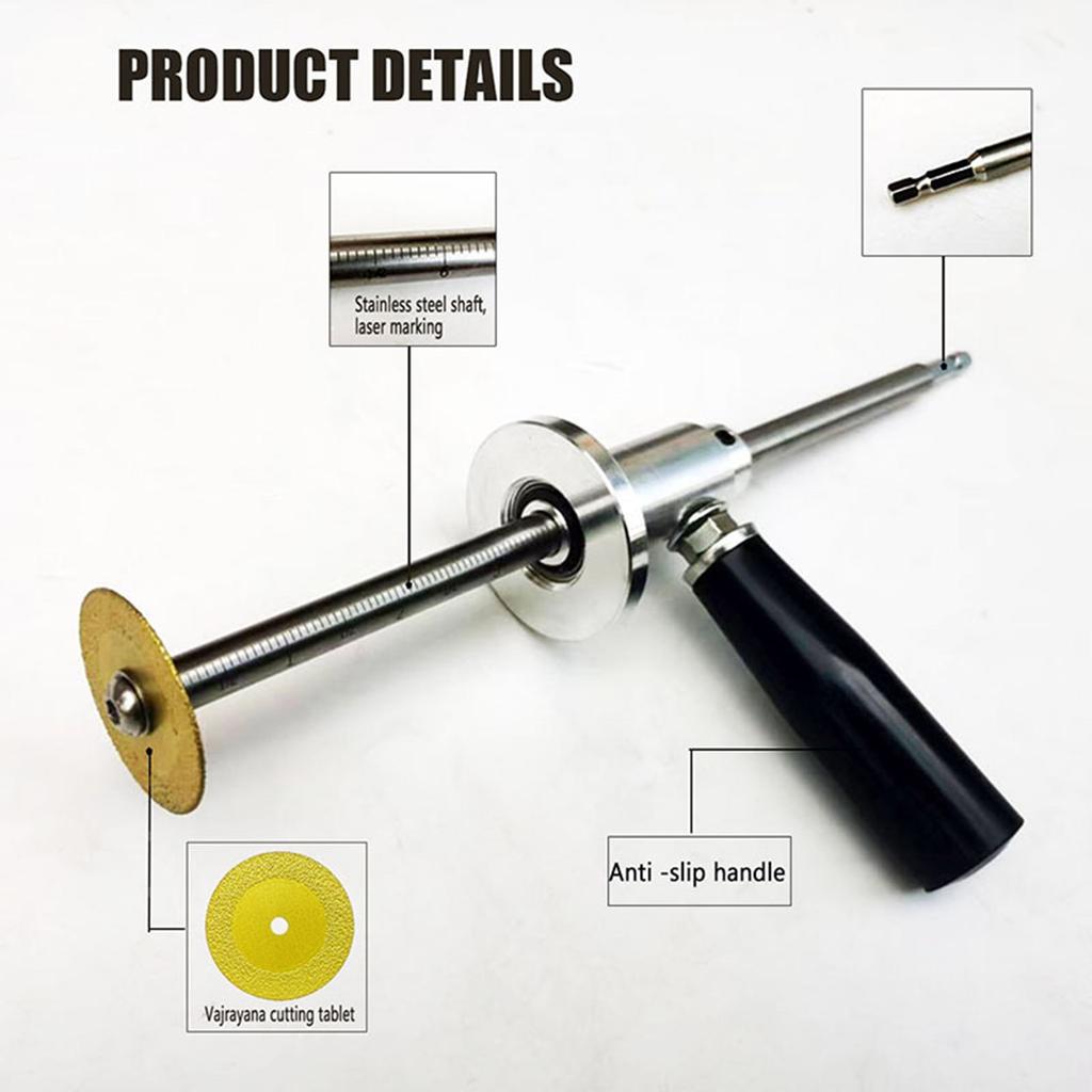 Inside Pipe Cutter for PVC Pipe Inside Pipe Cutter with Handle Stainless Steel Internal Pipe Cutter Tool Set Adjustable