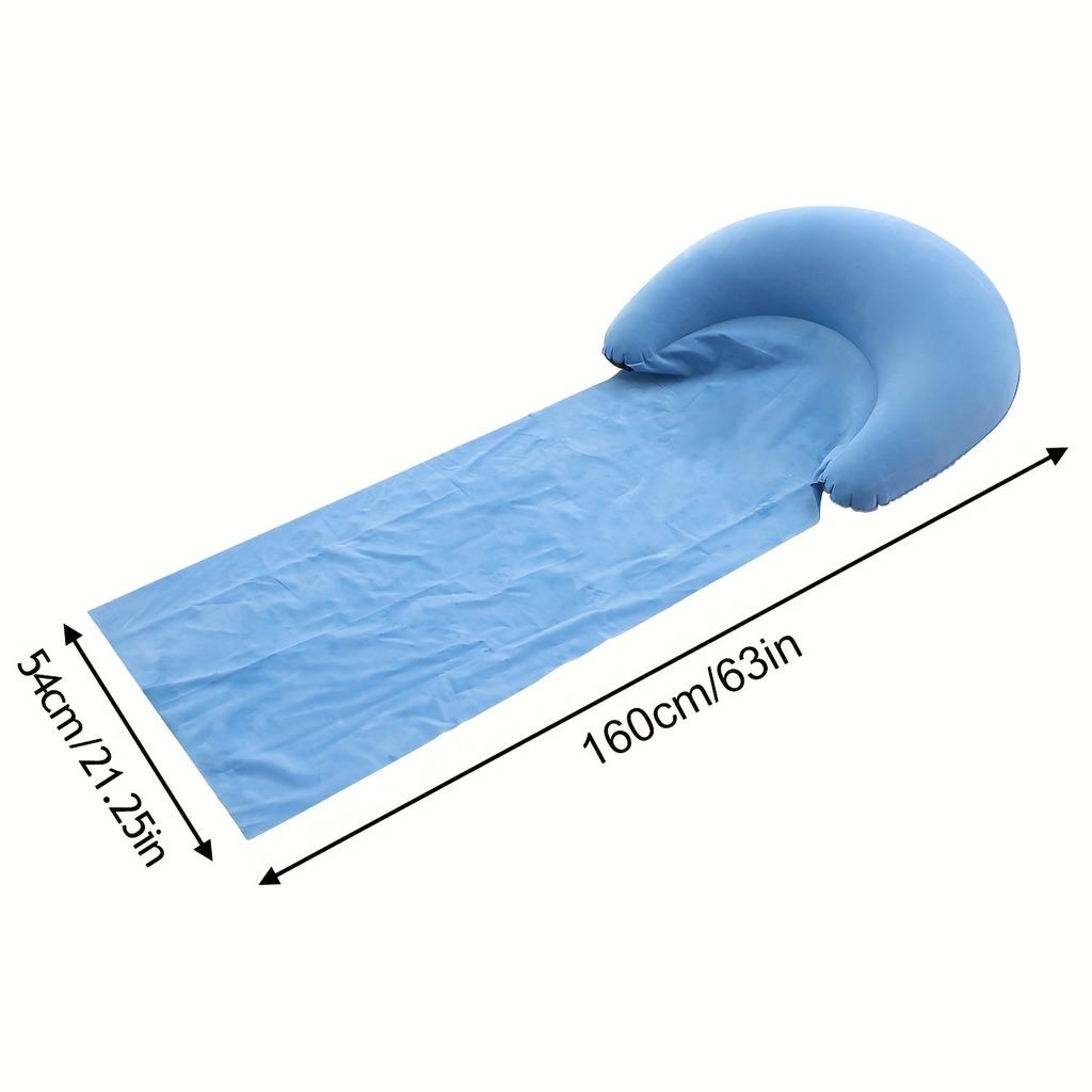 1Pcs Outdoor Camping Foldable Inflatable Beach Mat Compact Convenient And Simple Camping Outdoor Mats Suitable For Beach Parties