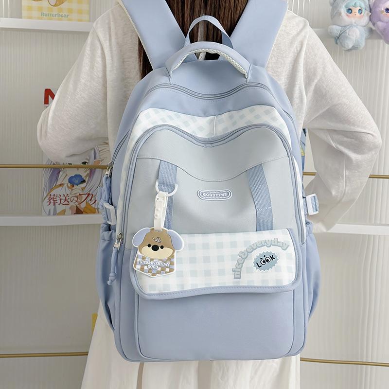 Schoolbag Small School Bag Girls Versatile Backpack Ins Mori High School Student Treasure Mini Backpack Light and Large Capacity