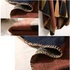 Soft New Women Cashmere Scarf Blanket Cloak Patchwork Plaid Poncho Wrap Shawl