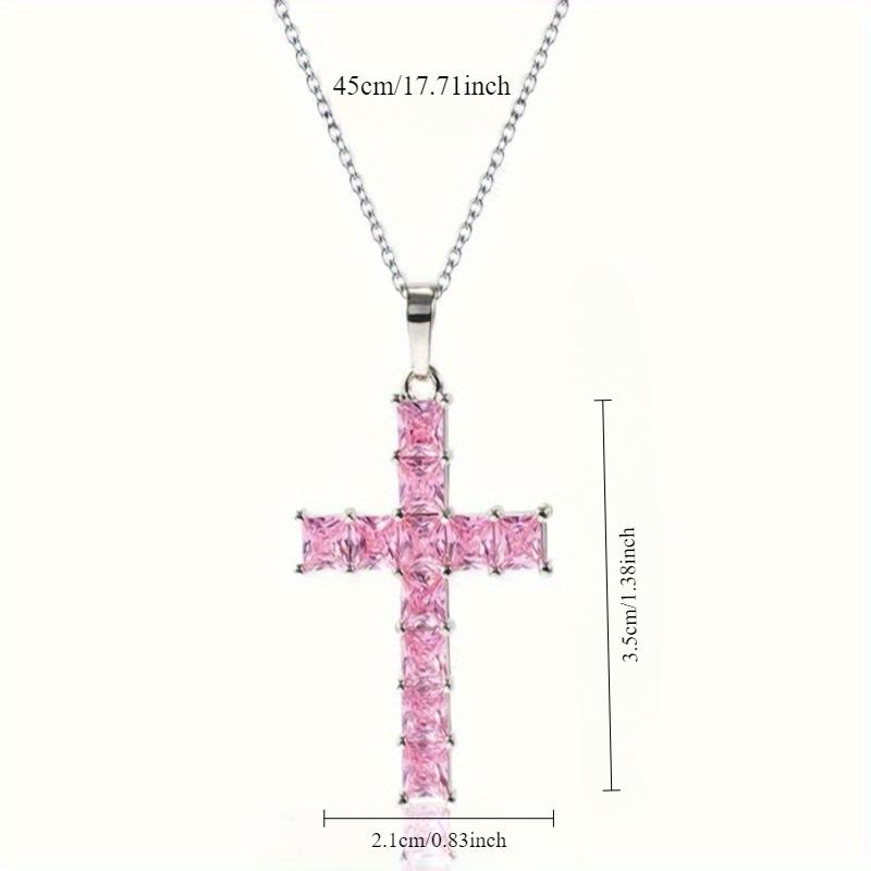 Street fashion trend cross pendant, personalized punk creativity, versatile avant-garde necklace