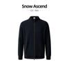 Xuebao Men's Wool-Blend Stand Collar Knit Cardigan