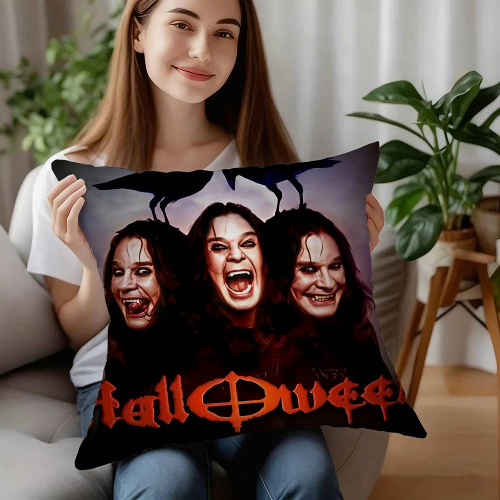 Singer-O-Ozzy Osbournes Pillow Case Plush Fabric Soft Pillowcase Double Sided Print Cushion Cover Household Gifts