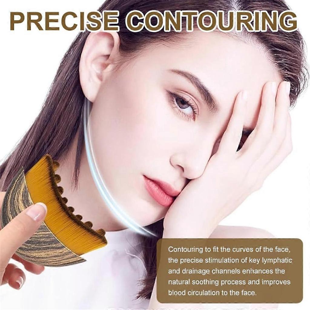  Lymphatic Contour Face Brush, Lymphatic Drainage Massager