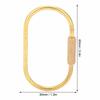 6 Pack Oval Key Ring Holder Brass Carabiner Key Organizer Screw Lock Keychain  Everyday Carry